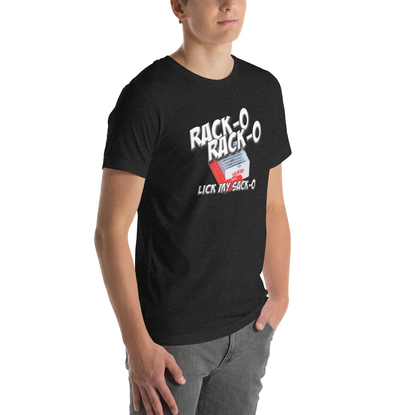 Rack-O Sack-O Unisex t-shirt
