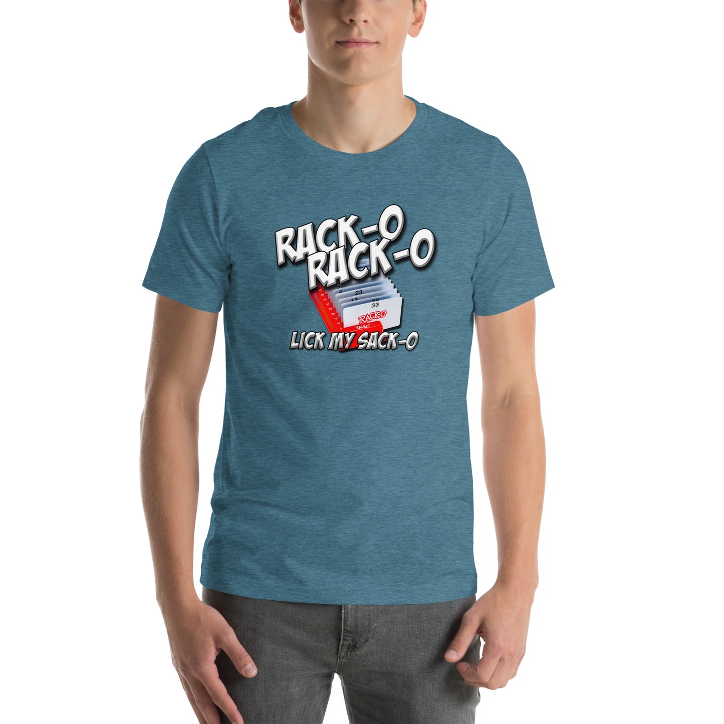 Rack-O Sack-O Unisex t-shirt