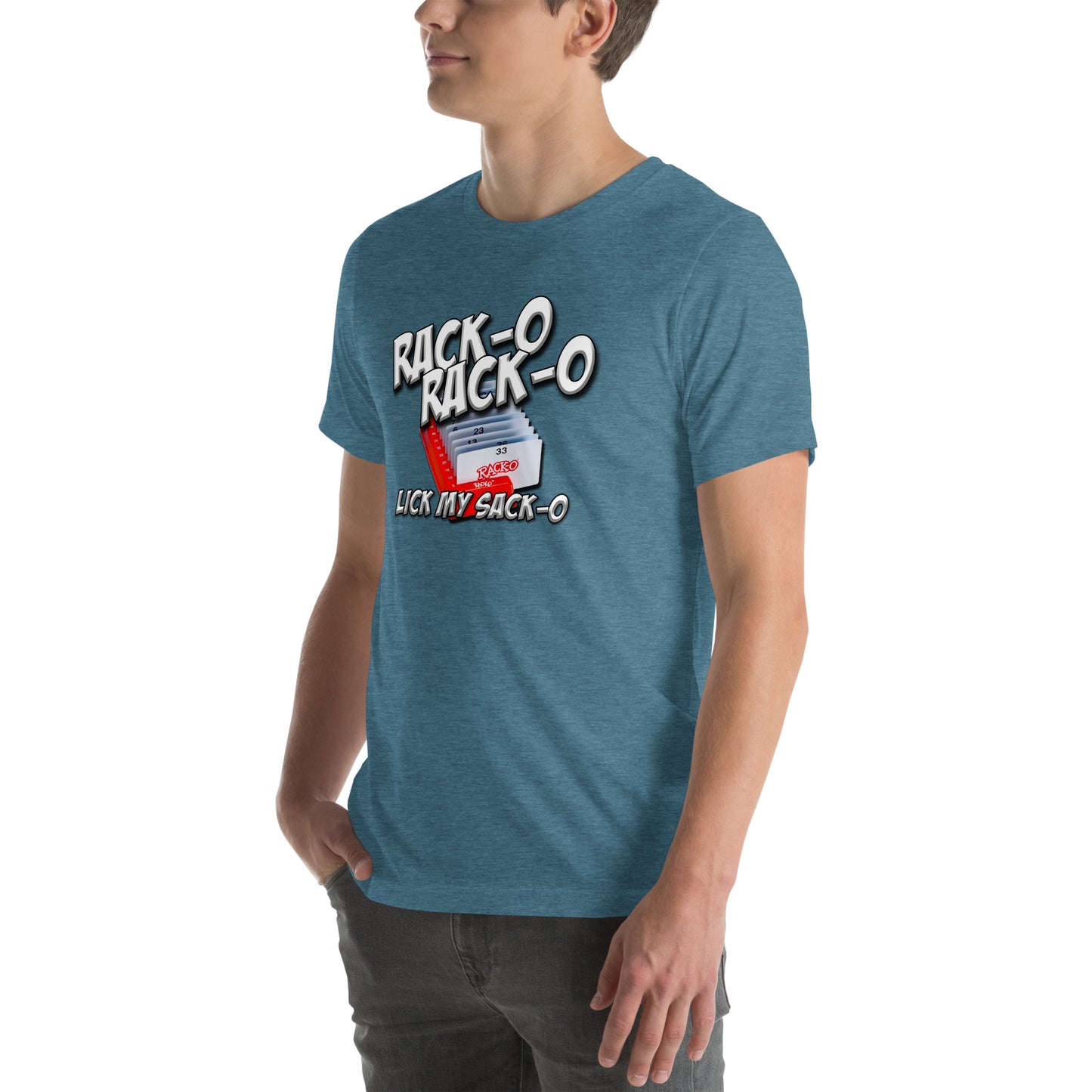 Rack-O Sack-O Unisex t-shirt