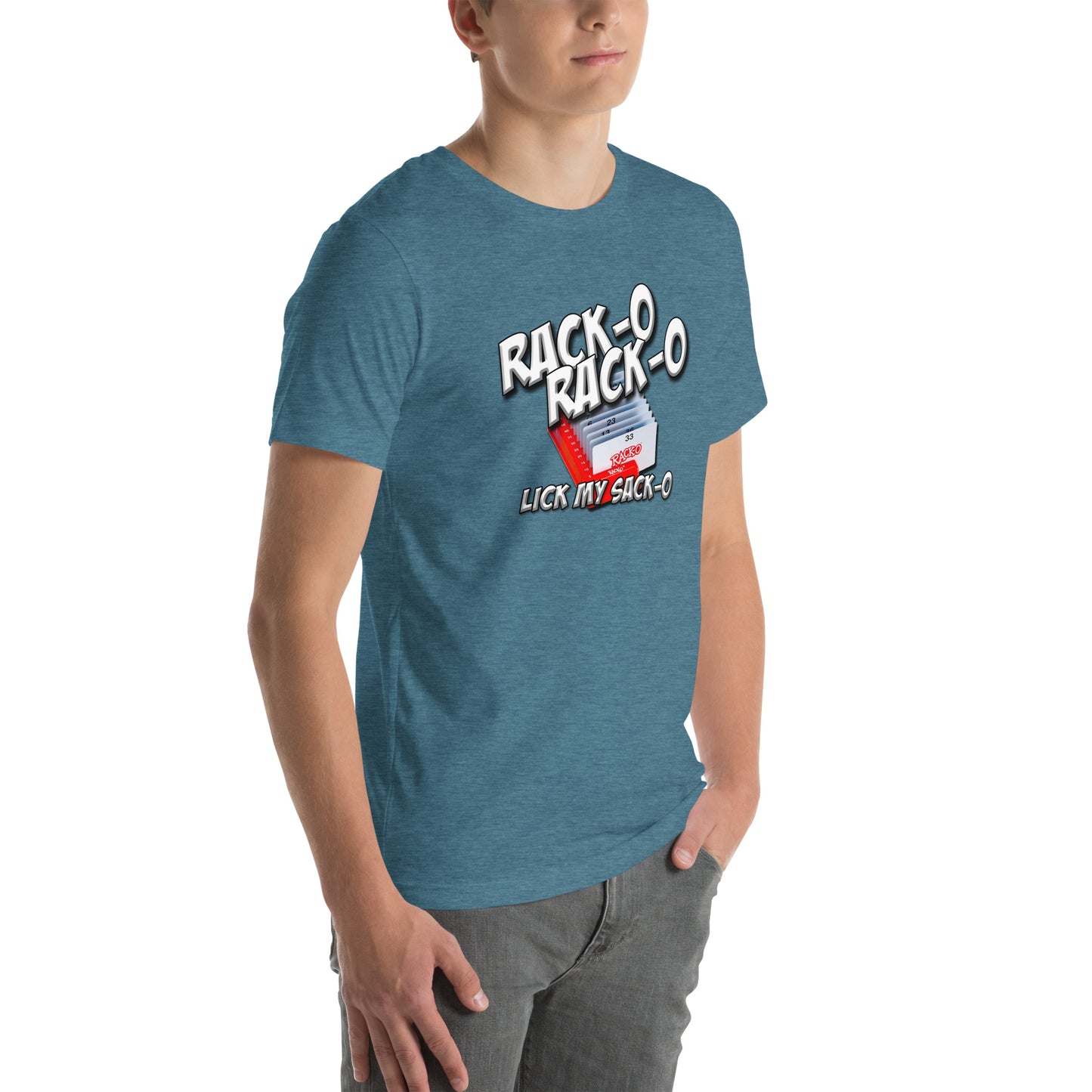 Rack-O Sack-O Unisex t-shirt