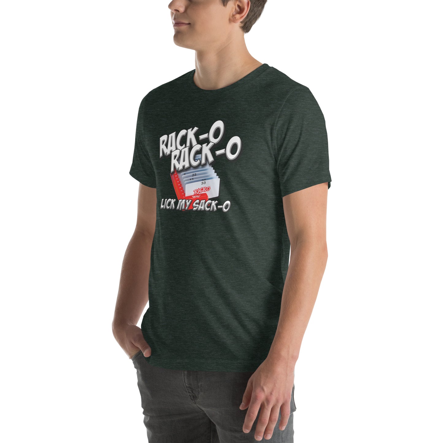 Rack-O Sack-O Unisex t-shirt