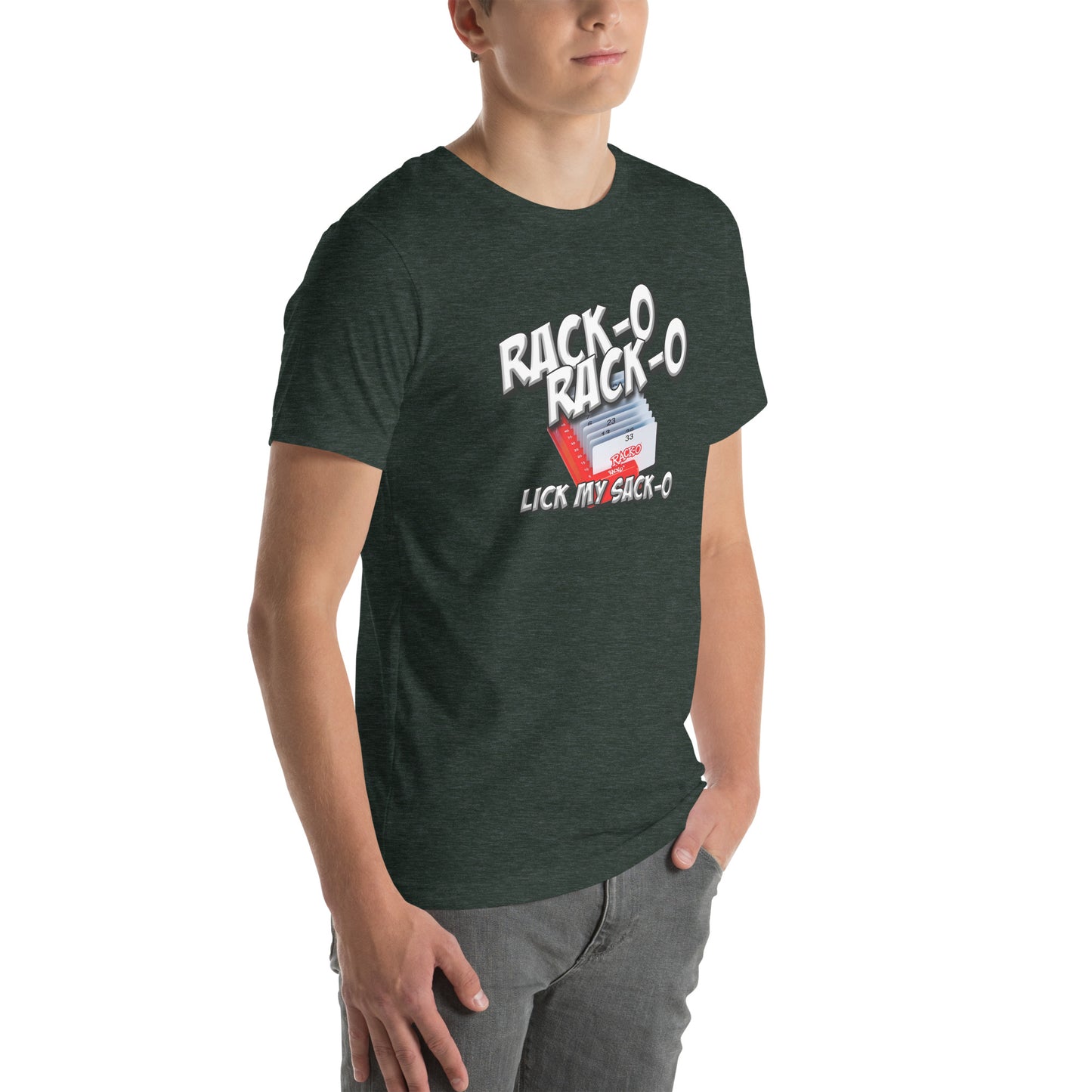 Rack-O Sack-O Unisex t-shirt