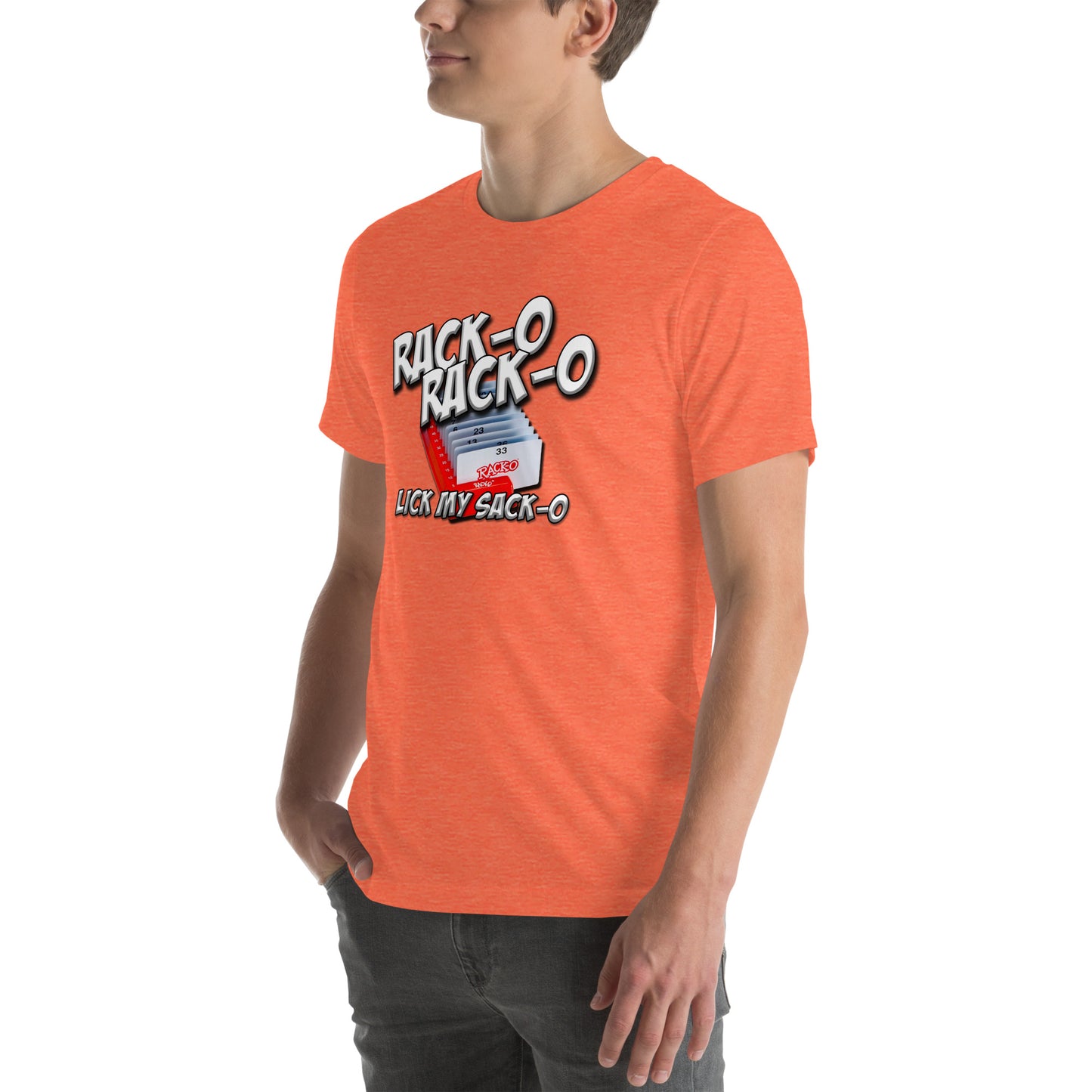 Rack-O Sack-O Unisex t-shirt