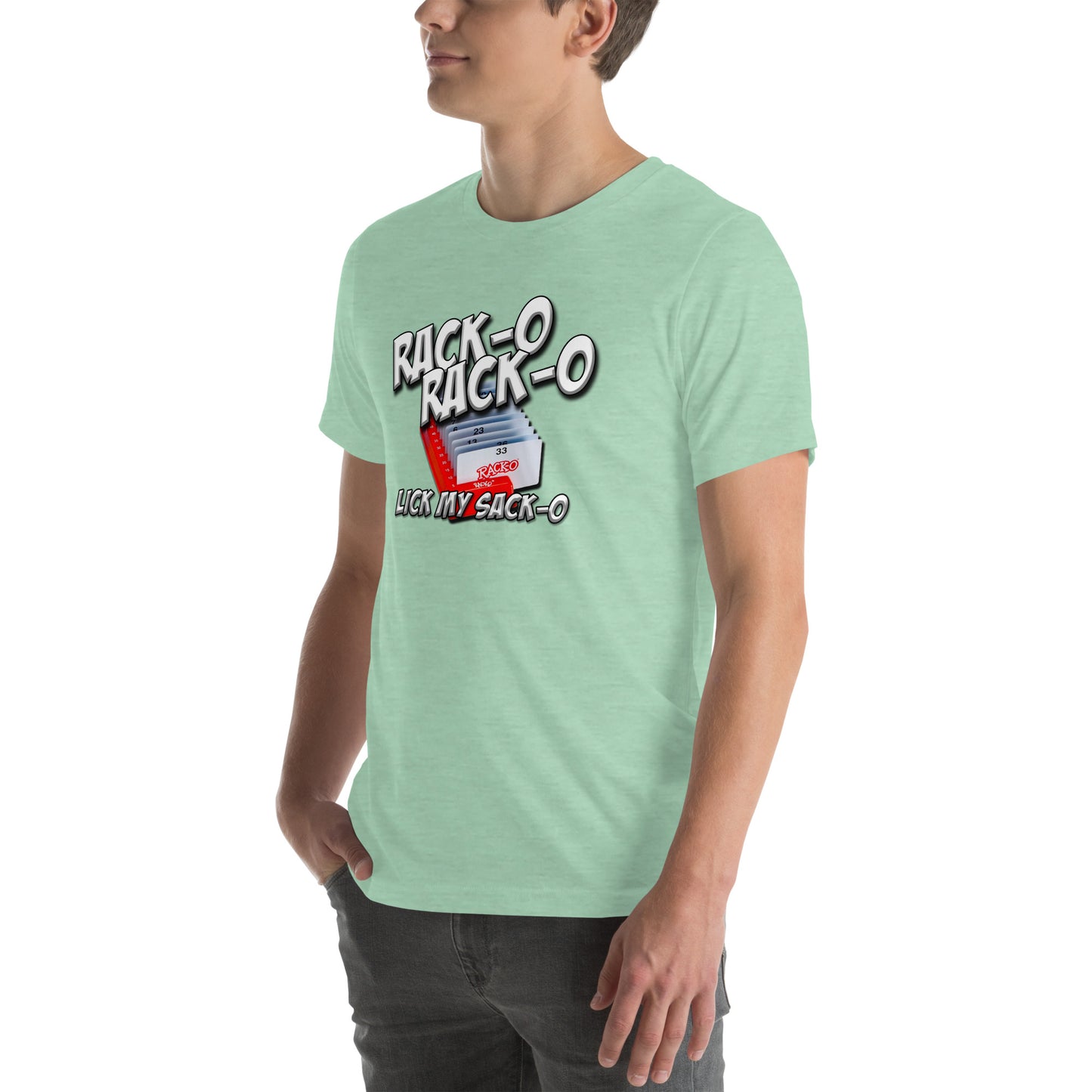Rack-O Sack-O Unisex t-shirt