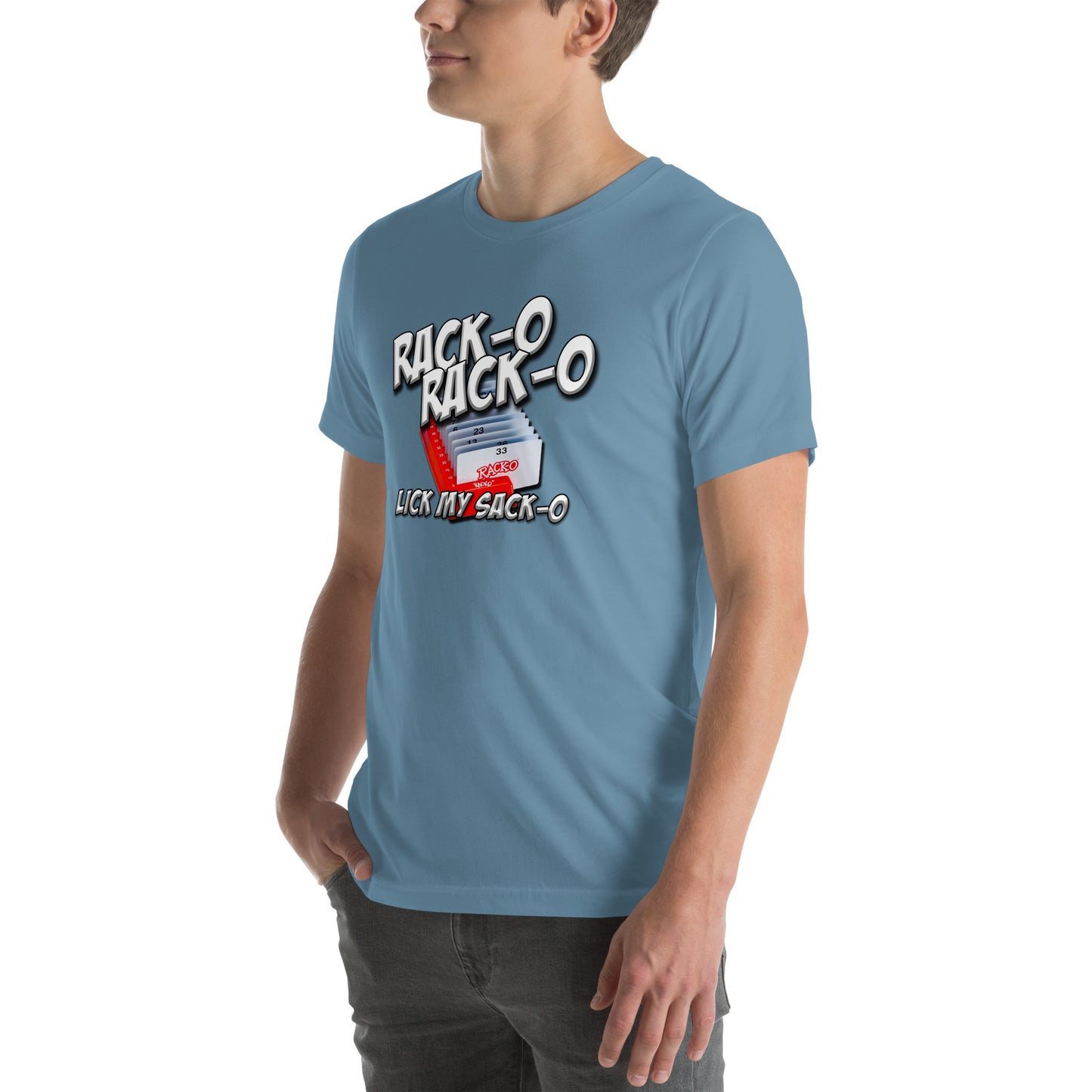 Rack-O Sack-O Unisex t-shirt