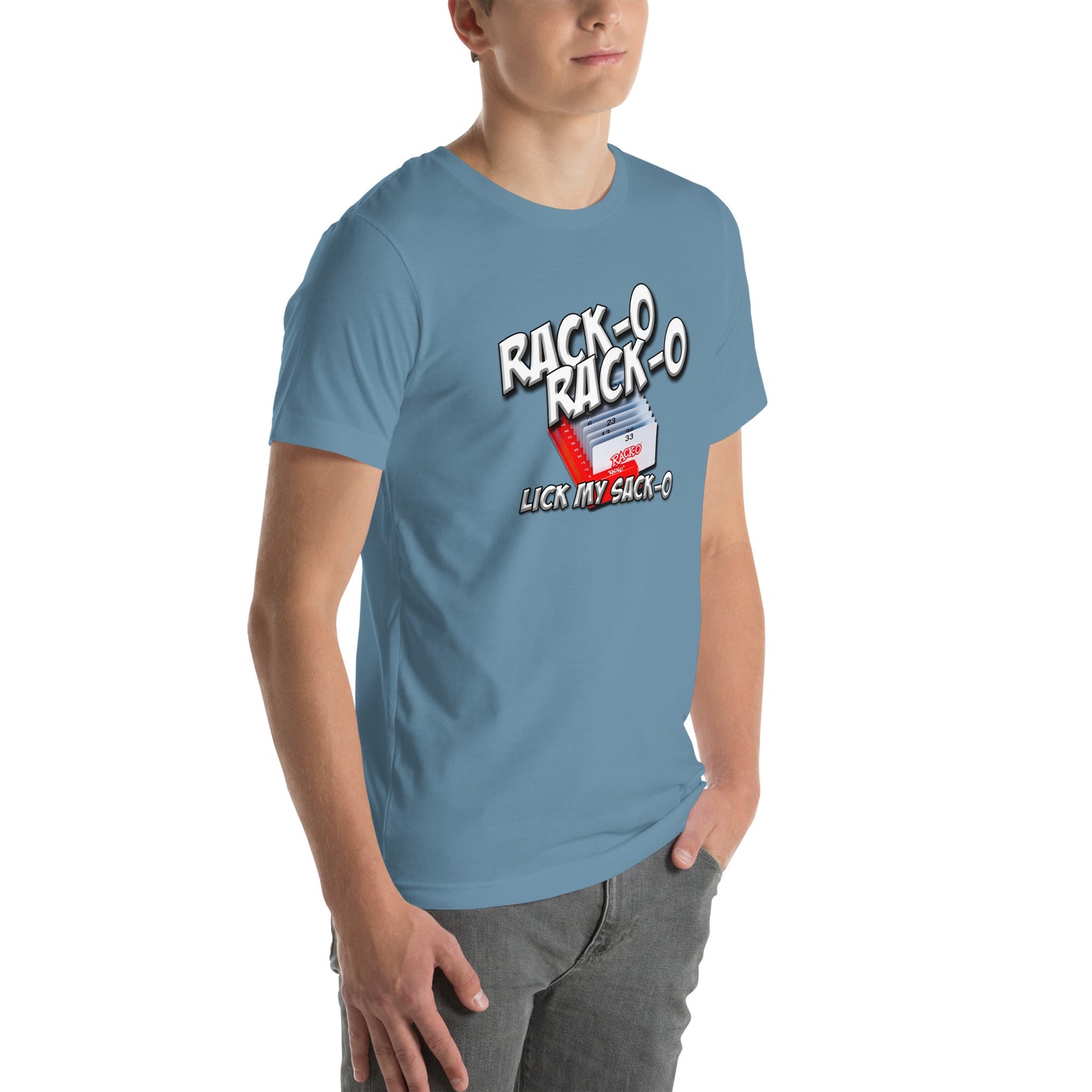 Rack-O Sack-O Unisex t-shirt
