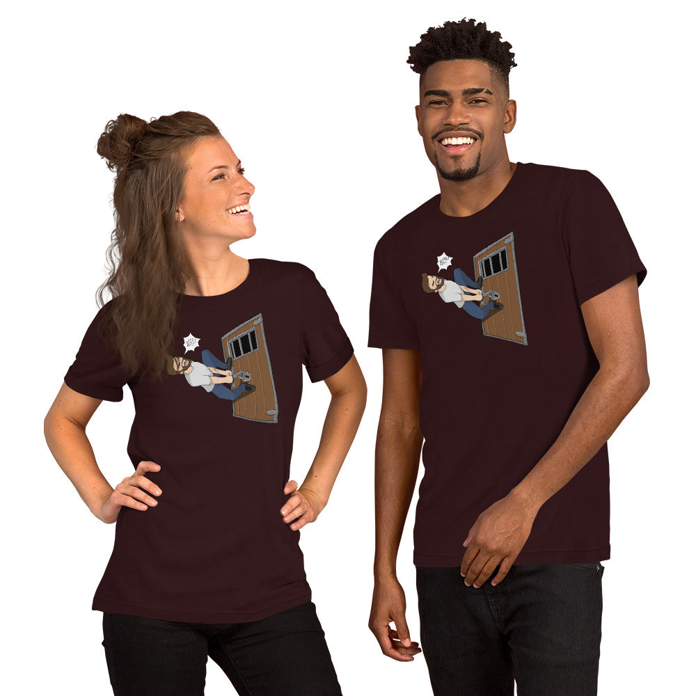 WHY HAVE YOU LOCKED YOUR DOORS!!!! T-shirt