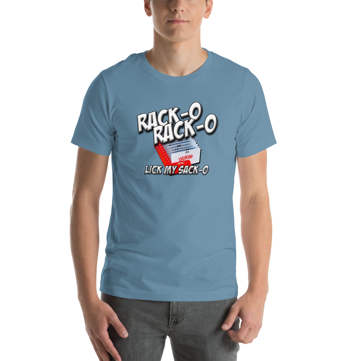 Rack-O Sack-O Unisex t-shirt