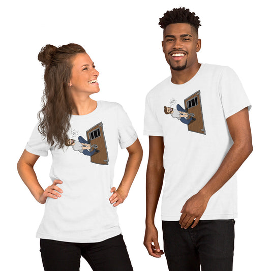 WHY HAVE YOU LOCKED YOUR DOORS!!!! T-shirt